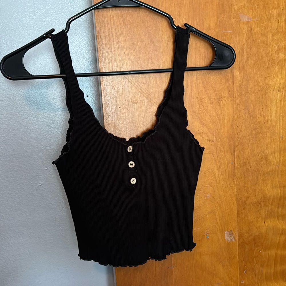 Mezzanine Ruffle Crop Top